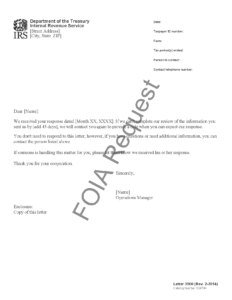 IRS Letter 3500